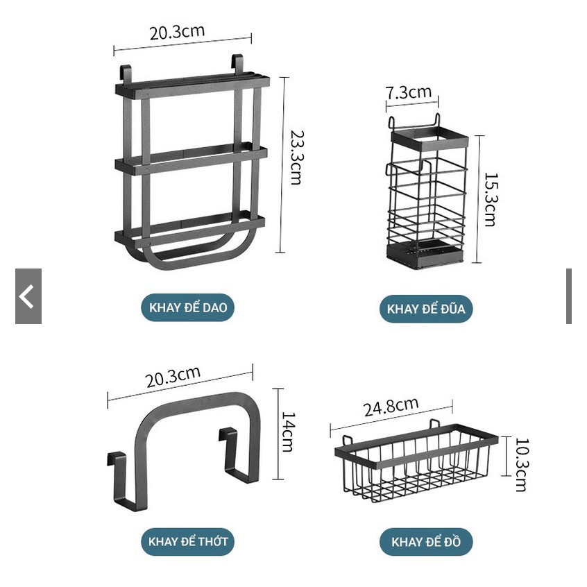 [𝗦𝗶𝘇𝗲 𝗧𝗼 𝗡𝗵𝗮̂́𝘁 𝟭𝟮𝟱𝗰𝗺] Kệ chén bát 2 tầng trên bồn rửa Rensi, giá để bát tiện lợi thép cacbon sơn đen cao cấp