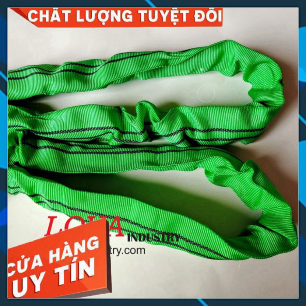 Dây Cáp Vải Cẩu Hàng bản tròn 2 tấn 3 mét hệ số 7 : 1 Liên Sơn Kho Quận 12