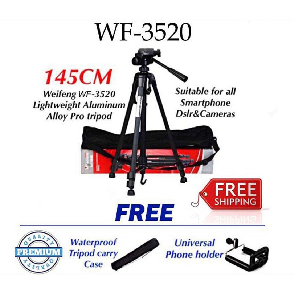 Chân tripod wt-3520 chuyên nghiệp cao cấp cho máy ảnh / điện thoại