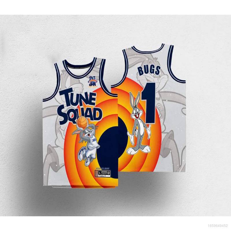 [GR] Áo Bóng Rổ NBA Jersey TUNE SQUAD BUGS RUNNER DUCK MARTIAN LOLA TAZ Plus Size Cho Nam Và Nữ