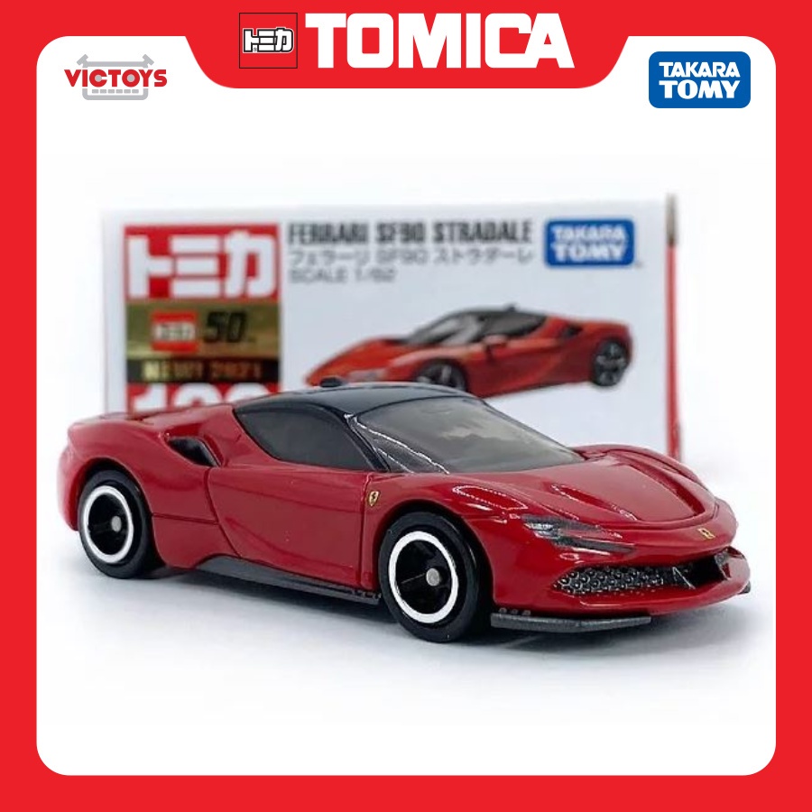 Xe mô hình Tomica Ferrari No.120 Ferrari SF90 Stradale 156765 Fullbox Chính Hãng Takara Tomy - Victoys