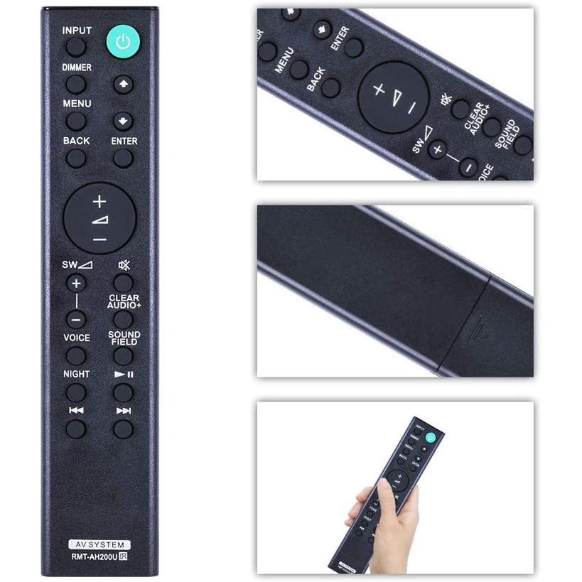 Điều Khiển Từ Xa Thay Thế RMT-AH200U Cho Hệ Thống Âm Thanh Sony Soundbar SACT380 HT-RT4 HT-CT390 HT-RT40 SA-WCT390 HT-RT3 SA-WRT3 SA-CT390 HT-RT3