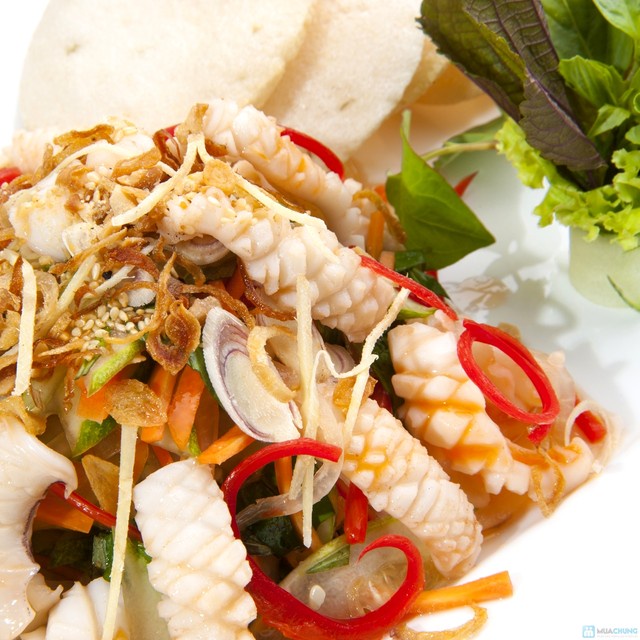 500g Mực tỉa hoa chiên, xào ,...