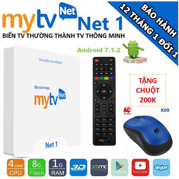 Android TV Box  MyTV Net- 100 Kênh truyền hình - chức năng điều khiển giọng nói