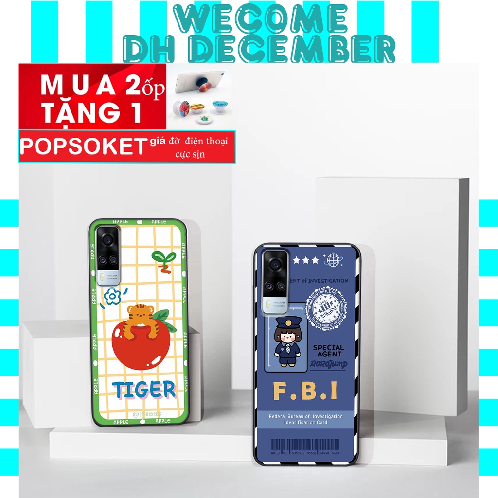 Ốp lưng Vivo Y51 2020 / Y53S  in hình 3D gấu mới nhất - sang - chảnh - ĐẸP- BỀN