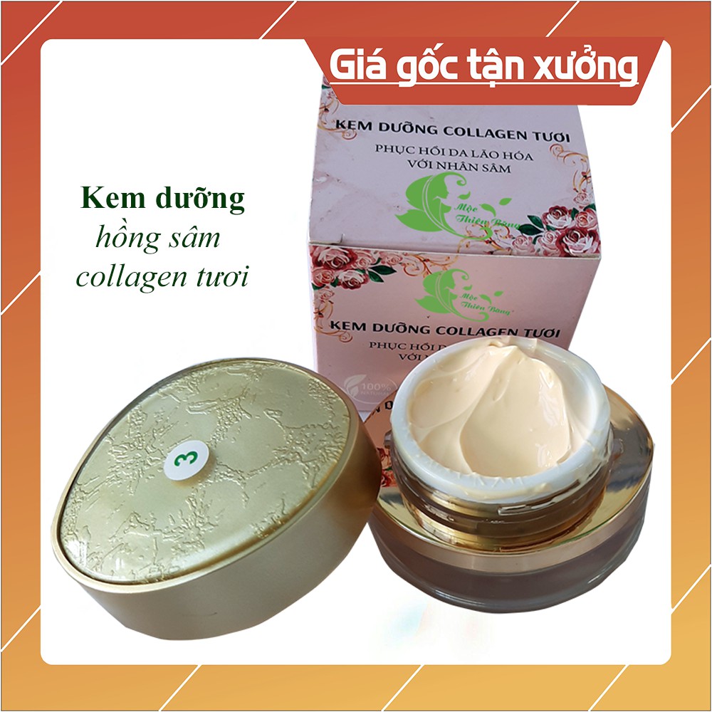 Kem dưỡng hồng sâm collagen giúp da trắng mịn màng và ngừa nám, tàn nhang hiệu quả