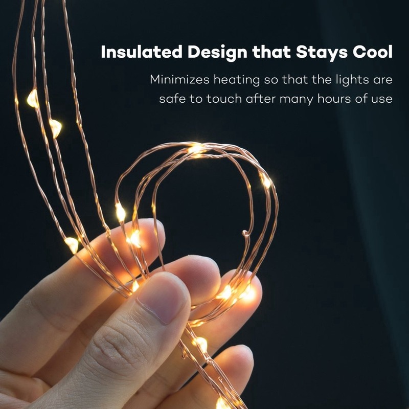 2/3/5/10m Battery Powered Waterproof Led String Light For Christmas Party Wedding Decoratio