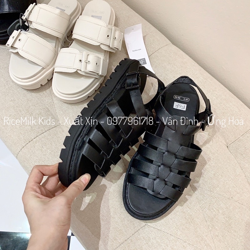 Sandal đế bằng F&F xuất dư xịn 3 màu có big size