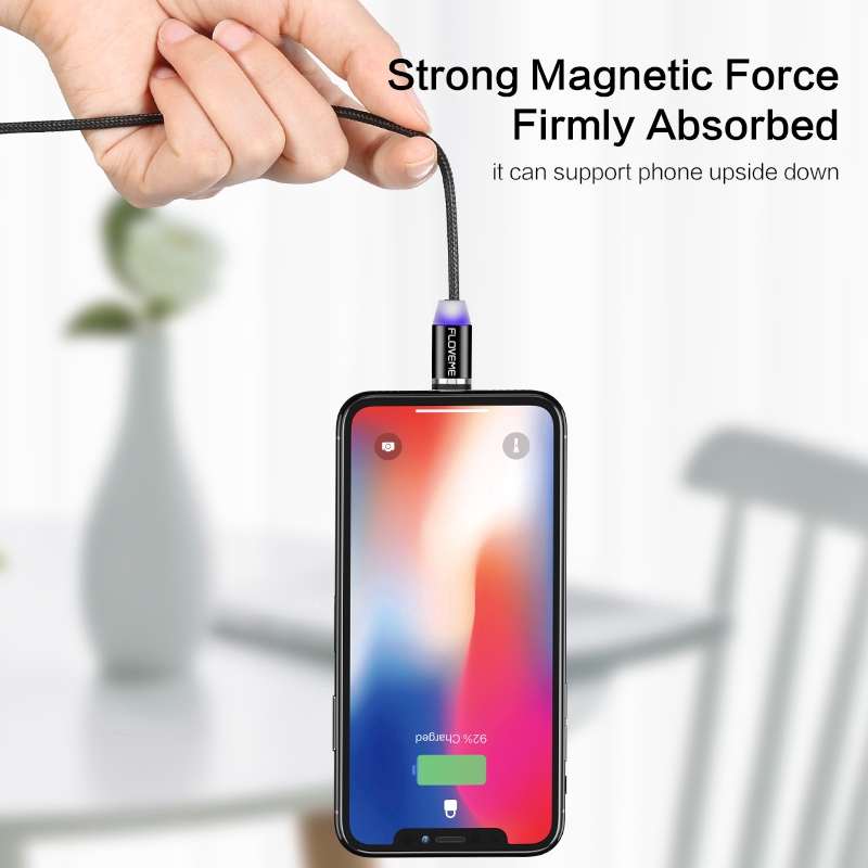 Dây cáp sạc từ tính 1M USB Type C cao cấp cho iPhone X / XS / Max