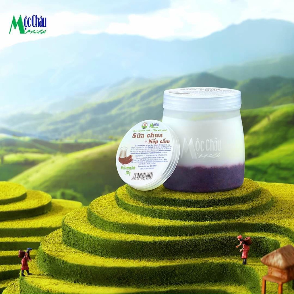 Sữa chua nếp cẩm Mộc Châu (chỉ ship hỏa tốc)