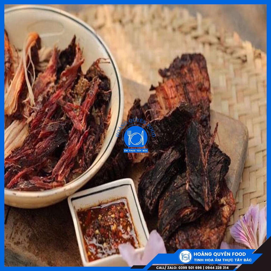 Thịt Trâu Gác Bếp Ẩm Thực Tây Bắc - 1KG Tặng Kèm Chẳm Chéo | HQ FOOD | BigBuy360 - bigbuy360.vn