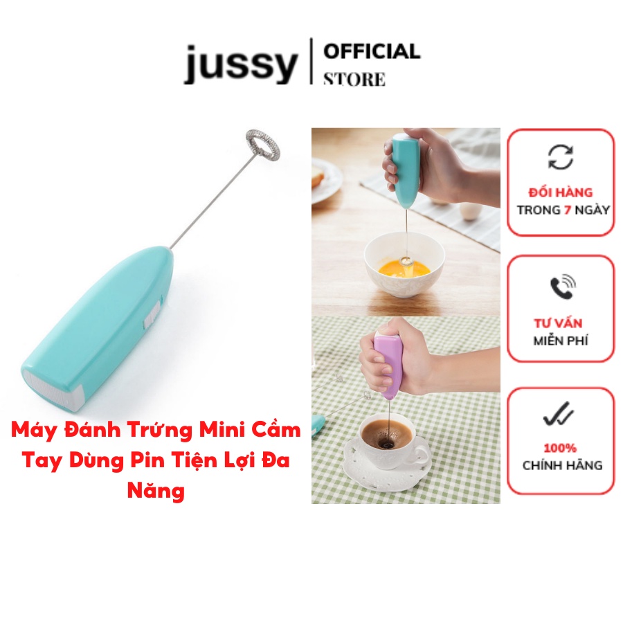 [Hàng Tốt] Máy Đánh Trứng Cầm Tay, Máy Đánh Trứng Mini Tạo Bọt Cafe Dùng Pin 3A Siêu Bền