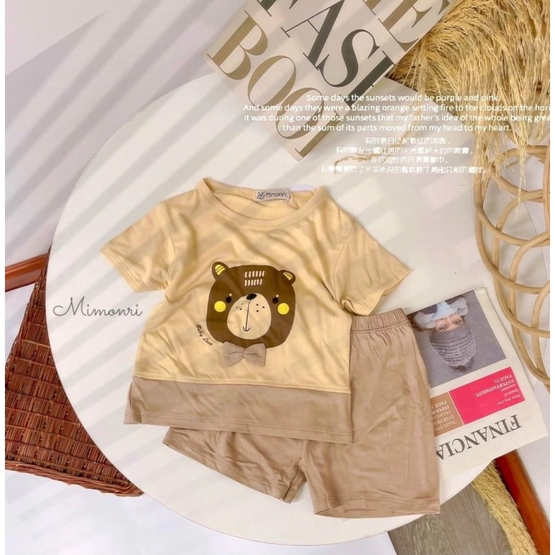 Bộ Cộc Tay Minmori Siêu Mát Cho Bé Chính Hãng