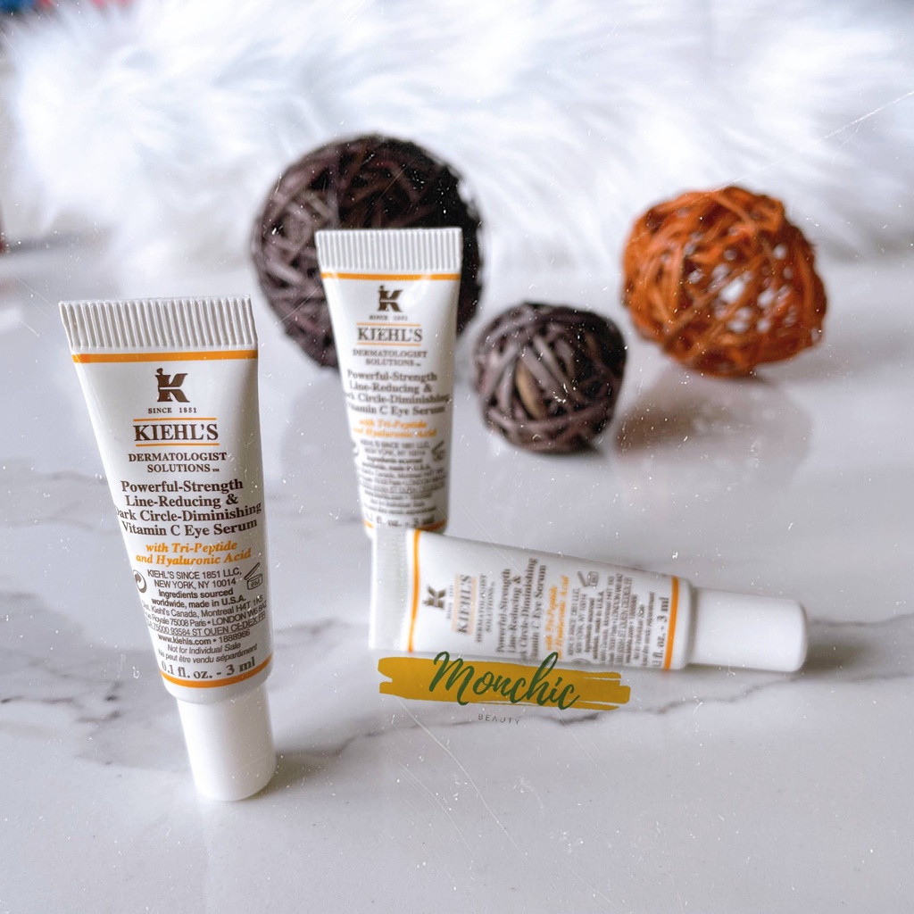 [Ảnh thật] Tinh chất dưỡng mắt Kiehl's PowerfulStrength Vitamin C Eye