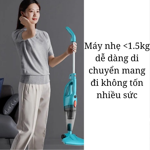 Máy hút bụi có dây đa năng đời mới 2in1 Hanfuren  hút bụi sàn nhà sofa kẽ cửa - Bảo Hành 12 Tháng