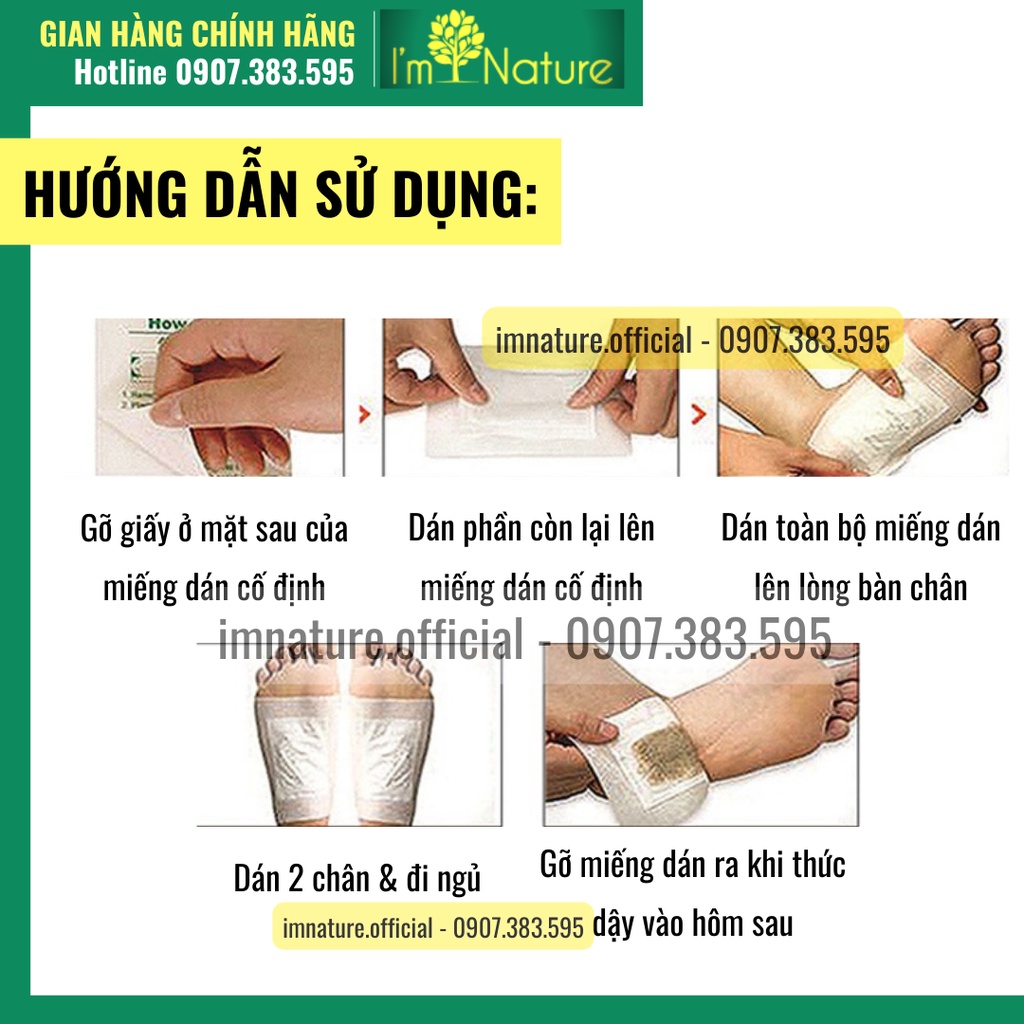 Miếng Dán Thải Độc Chân Hàn Quốc REAL Rest Up Patch (1 Cặp / Gói)