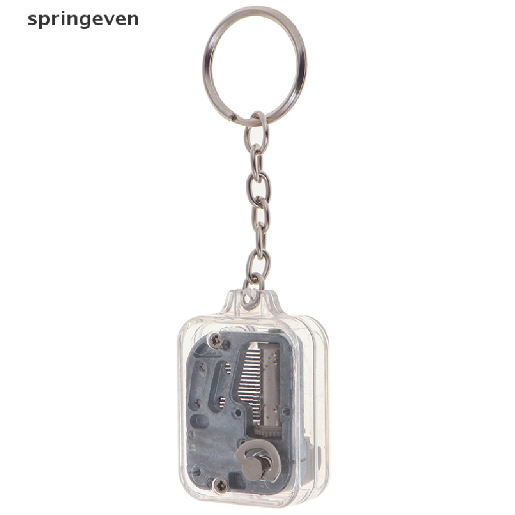 1 Hộp Nhạc Bằng Kim Loại Có Móc Khóa DIY