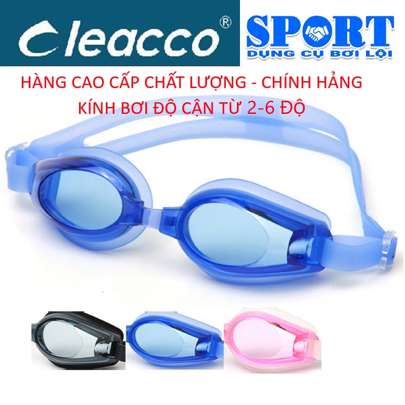 Kính Bơi Cận Thị Chống UV Cao Cấp Cleacco, Từ 2-6 Độ Bảo Vệ Mắt Chống Nước Shop -Dungcuboiloi