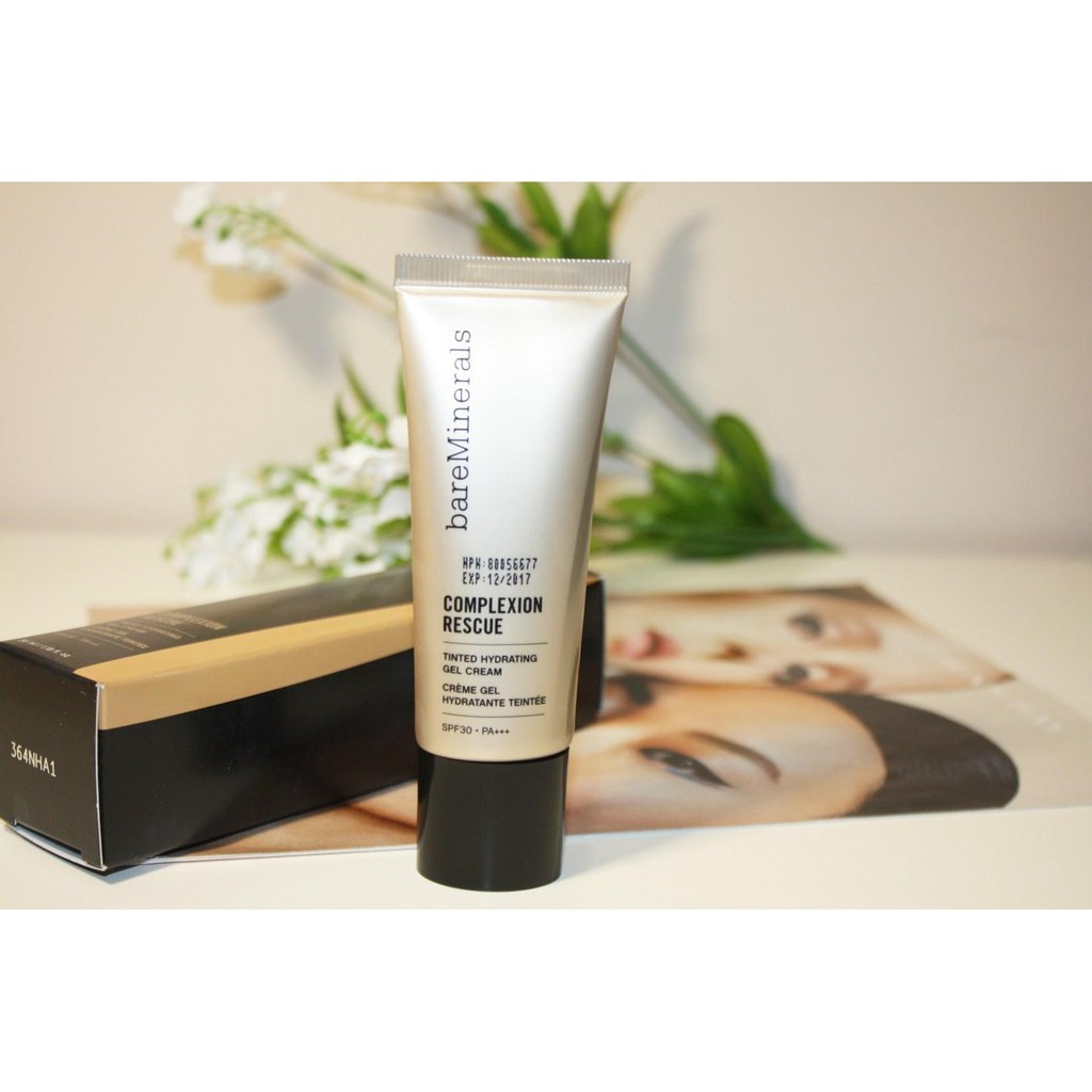 KEM NỀN CẤP NƯỚC BAREMINERALS COMPLEXION RESCUE TINTED HYDRATING GEL CREAM BROAD SPECTRUM SPF30 35ML CHÍNH HÃNG - 7750