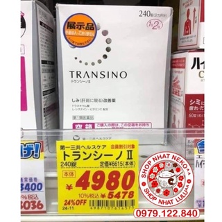 Viên uống nám transino 240v 240 viên trắng Nhật Bản