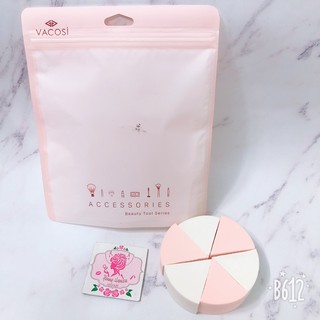 Bông Phấn Ướt Tam Giác Vacosi BP14 6 Miếng