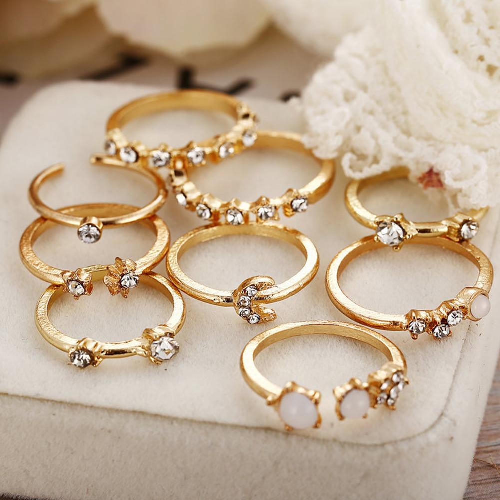9 Nhẫn Đeo Khớp Ngón Tay Thời Trang Cho Nữ