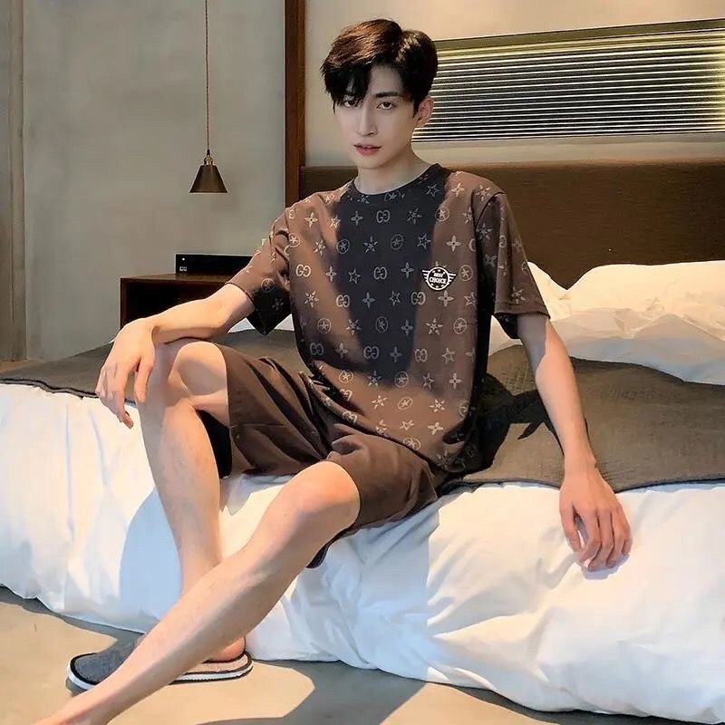 _Bộ mặc nhà nam nữ hoạ tiết tối màu