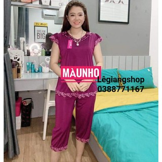 Đồ bộ lửng tay con cổ tim LêGiangShop