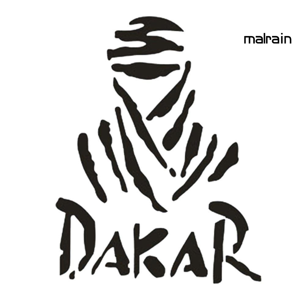 Miếng Dán Trang Trí Phản Quang In Chữ Ma Dakar Độc Đáo Dành Cho Xe Hơi