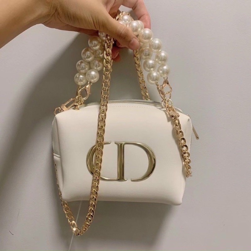 Túi gift DI.or trắng túi mỹ phẩm đi ồ
