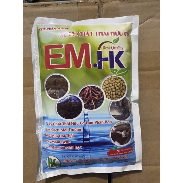 Bộ ủ phân bón hữu cơ mật rỉ đường, Em.hk, trichoderma ủ phân hữu cơ, phân từ rác thải, bón rau hoa cây kiêng
