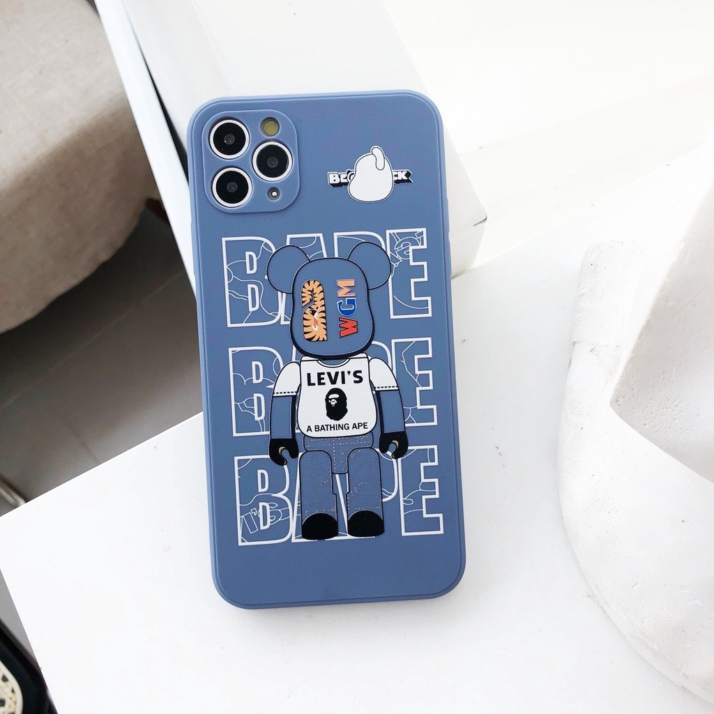 Ốp Lưng Iphone Cạnh Vuông, Bảo Vệ Camera Hình Kaws ip 7Plus,8Plus,x,xs,xsmax,11,11promax,12,12promax,13,13promax