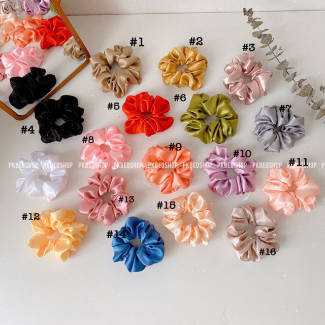 Sscrunchies buộc tóc vải hàn quốc , mua 5 tặng 1 bất kì