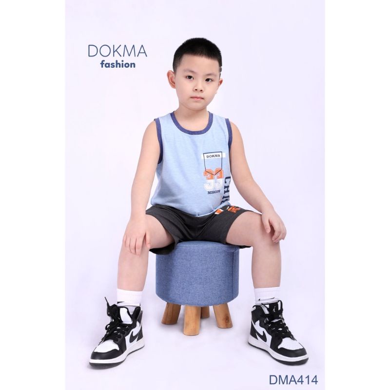 Áo ba lỗ/ sát nách bé trai Dokma 7-12Y DMA414