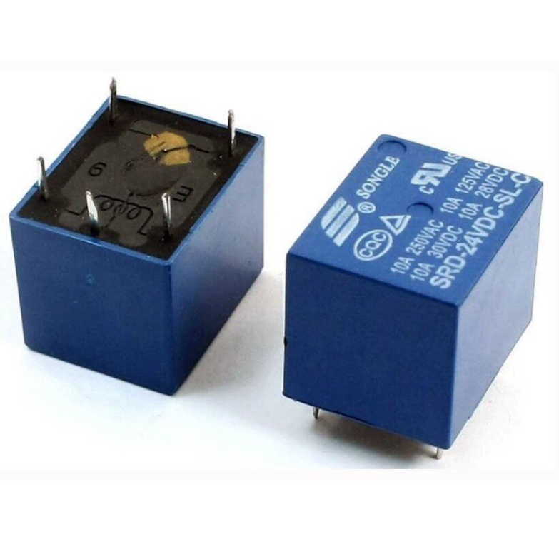 Relay 5V, 12V 10A Songle 5 Chân Srd - 12Vdc - Sl - C, Srd - 05Vdc - Sl - C
