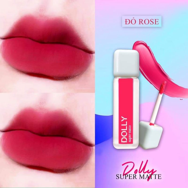 Son kem Dolly màu Đỏ Rose