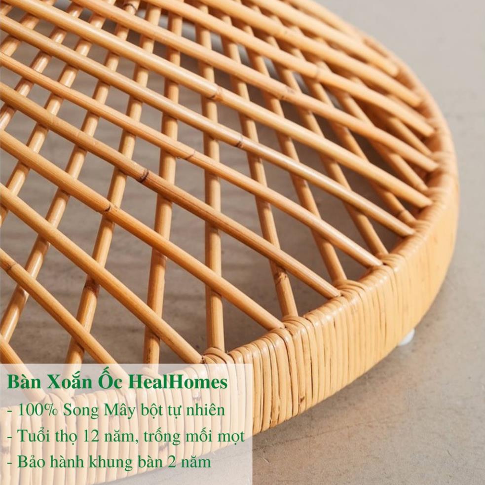 Bàn trà mây tre đan phòng khách cao cấp, nội thất mây, decor phòng, trang trí sân vườn, homestay, quán cafe / HealHomes