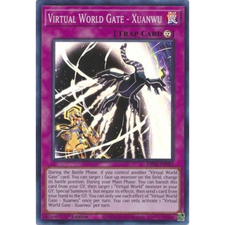 Thẻ bài yugioh virtual world gate - xuanwu - mp22-en042 - super rare 1st edition