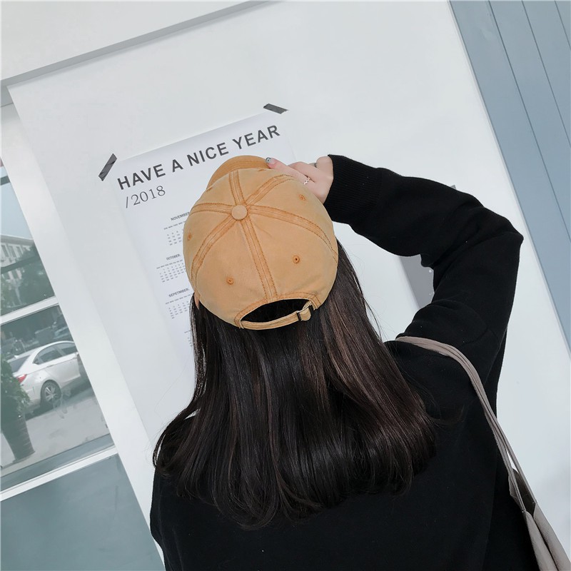 Mũ lưỡi trai màu trơn phong cách thời trang cá tính