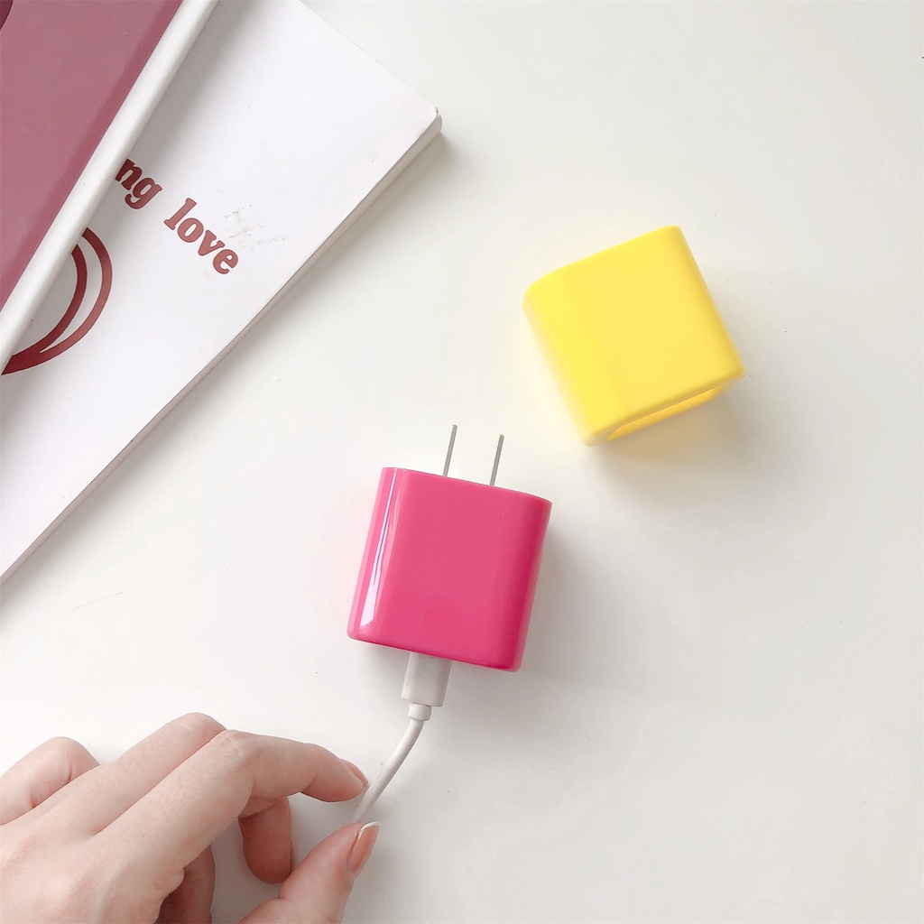 Vỏ Bọc Bảo Vệ Cáp Sạc Apple ipad iphone 18W / 20W Nhiều Màu Dễ Thương