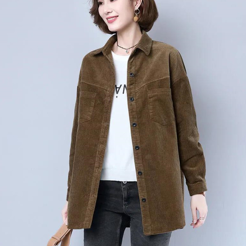 Áo Khoác Cardigan Màu Trơn Thời Trang Retro Cho Nữ