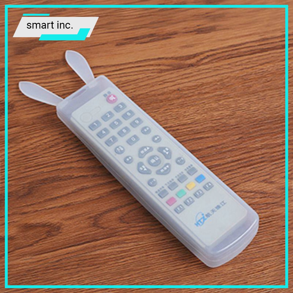 Bao Bọc Remote TiVi Điều Hòa Silicon Dẻo Trong Suốt Tai Thỏ