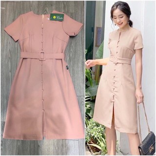 Váy Khuy Bọc Cho cô Nàng Công Sở