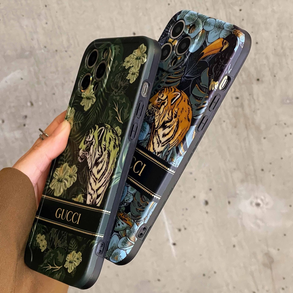 Ốp Điện Thoại Hình Hoa / Hổ Thời Trang Cho iPhone 14 13pro max 12pro 11promax