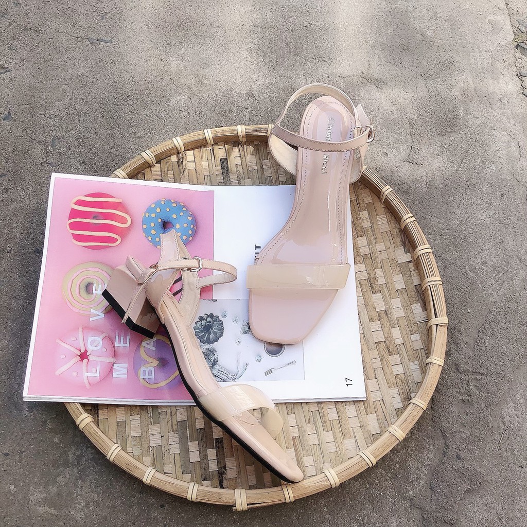 Sandal gót vuông  ship COD toàn quốc