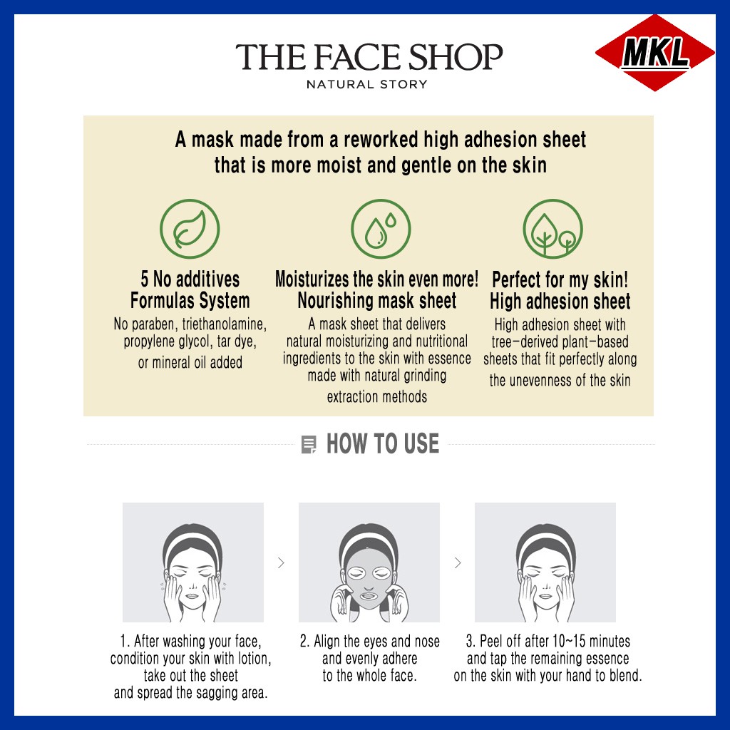 [Hàng mới về] Mặt Nạ Tự Nhiên The Face Shop 20 Loại Tùy Chọn | BigBuy360 - bigbuy360.vn