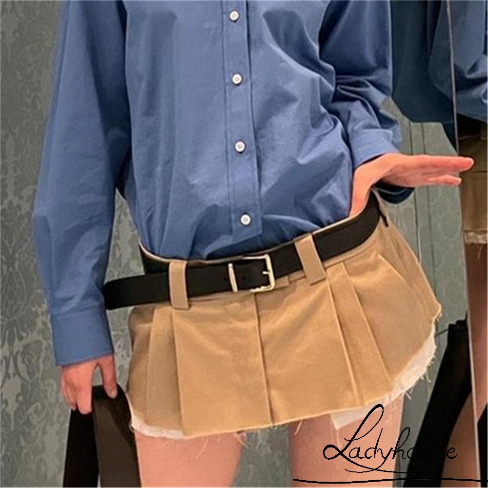 Chân Váy Ngắn Có Thắt Lưng Phong Cách Đường Phố Cho Nữ
