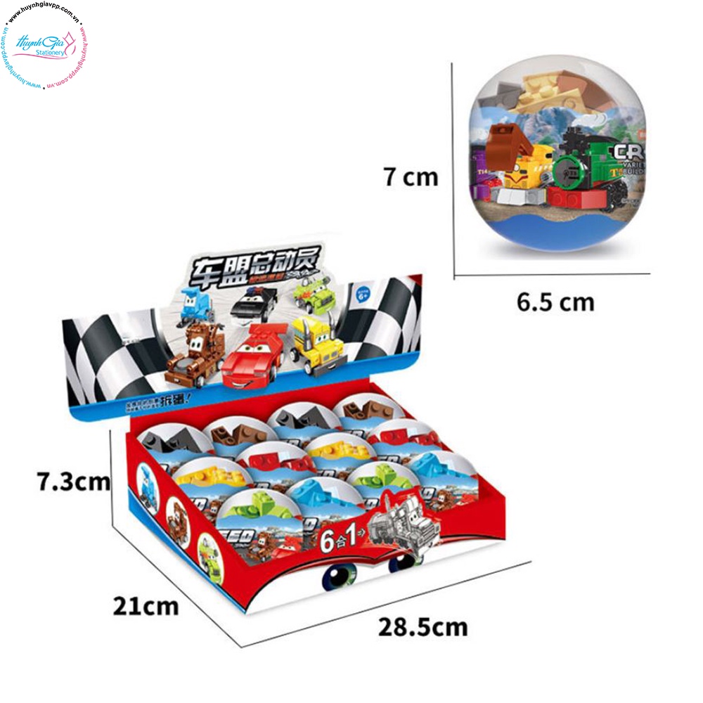 Đồ chơi lắp ráp mô hình toa xe lửa 6in1