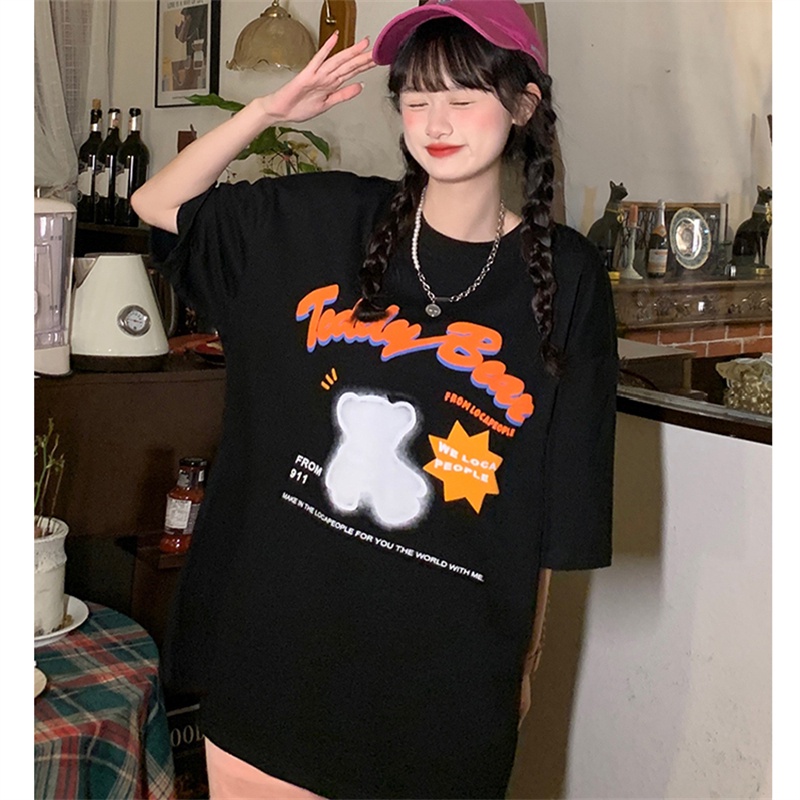 NRVP Áo Thun Tay Ngắn Cổ Tròn Thời Trang Mùa Hè Phong Cách Hàn Quốc