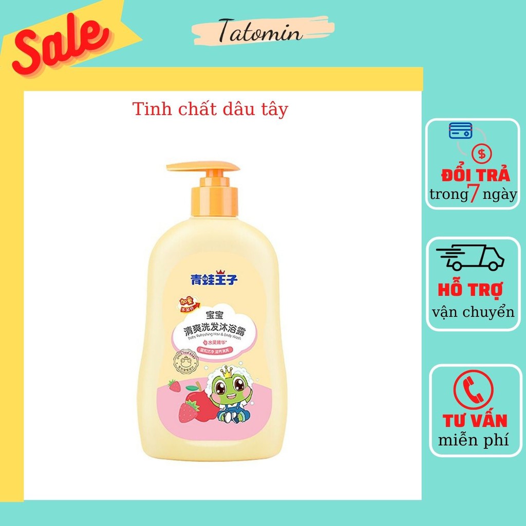 Sữa Tắm Gội Toàn Thân Cho Bé, Dưỡng Ẩm  2 trong 1 Hoàng Tử Ếch 500ml